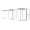 Jaula Para Gatos Acero Galvanizado 6x1,5x1,5 M Vidaxl