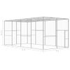 Jaula Para Gatos Acero Galvanizado 6x3x2,5 M Vidaxl