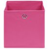 Cajas De Almacenaje 4 Uds Tela Rosa 32x32x32 Cm Vidaxl