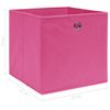 Cajas De Almacenaje 4 Uds Tela Rosa 32x32x32 Cm Vidaxl