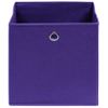 Cajas De Almacenaje 10 Unidades Tela Morado 32x32x32 Cm