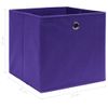 Cajas De Almacenaje 10 Unidades Tela Morado 32x32x32 Cm