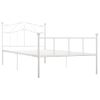 Estructura De Cama De Metal Blanco 90x200 Cm Vidaxl