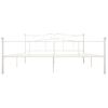 Estructura De Cama De Metal Blanco 180x200 Cm Vidaxl