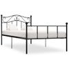 Estructura De Cama De Metal Negro 90x200 Cm Vidaxl