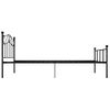 Estructura De Cama De Metal Negro 90x200 Cm Vidaxl