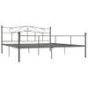 Estructura De Cama De Metal Gris 180x200 Cm Vidaxl