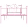 Estructura De Cama Metal Rosa 100x200 Cm Vidaxl