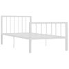 Estructura De Cama De Metal Blanco 90x200 Cm Vidaxl