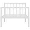 Estructura De Cama De Metal Blanco 90x200 Cm Vidaxl