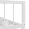 Estructura De Cama De Metal Blanco 90x200 Cm Vidaxl