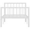 Estructura De Cama De Metal Blanco 100x200 Cm Vidaxl