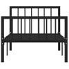 Estructura De Cama De Metal Negro 90x200 Cm Vidaxl