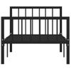 Estructura De Cama De Metal Negro 100x200 Cm Vidaxl