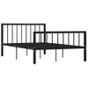 Estructura De Cama De Metal Negro 120x200 Cm Vidaxl