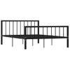 Estructura De Cama De Metal Negro 140x200 Cm Vidaxl