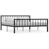 Estructura De Cama De Metal Negro 180x200 Cm Vidaxl