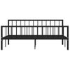 Estructura De Cama De Metal Negro 180x200 Cm Vidaxl