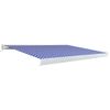 Toldo De Carrete Motorizado Azul Y Blanco 300x250 Cm Vidaxl