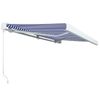 Toldo De Carrete Manual Azul Y Blanco 400x300 Cm Vidaxl