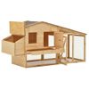 Gallinero Madera Maciza De Pino 178x67x92 Cm Vidaxl