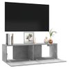 Mueble Para Tv Madera Contrachapada Gris Hormigón 100x30x30 Cm Vidaxl