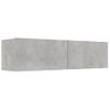 Mueble Para Tv Madera Contrachapada Gris Hormigón 120x30x30 Cm Vidaxl