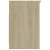 Cajonera De Madera Contrachapada Blanco Roble Sonoma 40x50x76cm Vidaxl