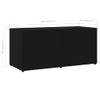 Mueble Para Tv Madera Contrachapada Negro 80x34x36 Cm Vidaxl