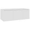 Mueble Para Tv Madera Contrachapada Blanco 80x34x30 Cm Vidaxl