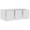 Mueble Para Tv Madera Contrachapada Blanco 80x34x30 Cm Vidaxl