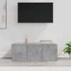 Mueble Para Tv Madera Contrachapada Gris Hormigón 80x34x30 Cm Vidaxl