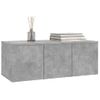 Mueble Para Tv Madera Contrachapada Gris Hormigón 80x34x30 Cm Vidaxl