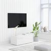 Mueble Tv Madera Contrachapada Blanco Brillante 80x34x30 Cm Vidaxl