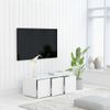 Mueble Tv Madera Contrachapada Blanco Brillante 80x34x30 Cm Vidaxl