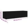 Mueble Para Tv Madera Contrachapada Negro 120x34x30 Cm Vidaxl