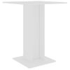 Mesa De Bistró De Madera Contrachapada Blanco 60x60x75 Cm Vidaxl