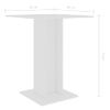 Mesa De Bistró De Madera Contrachapada Blanco 60x60x75 Cm Vidaxl