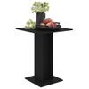 Mesa De Bistró De Madera Contrachapada Negro 60x60x75 Cm Vidaxl