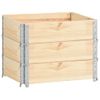 Collares De Caja De Pallet 3 Uds Madera Maciza De Pino 60x80 Cm Vidaxl