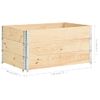 Caja De Palés 3 Unidades Madera Maciza De Pino 80x120 Cm Vidaxl