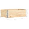 Caja De Palés 3 Unidades Madera Maciza De Pino 50x150 Cm Vidaxl