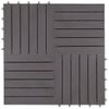 Baldosas De Terraza 20 Uds Madera Maciza Acacia Gris 30x30 Cm Vidaxl