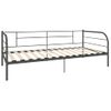 Estructura De Cama De Metal Gris 90x200 Cm