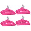 Juego De Perchas Ropa 100 Uds Antideslizantes Terciopelo Rosa Vidaxl