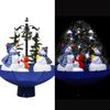 Árbol De Navidad Con Nieve Con Base De Paraguas Pvc Azul 75 Cm Vidaxl