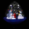 Árbol De Navidad Con Nieve Con Base De Paraguas Pvc Azul 75 Cm Vidaxl