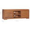 Mueble Para Tv Madera Maciza De Teca 110x30x40 Cm Vidaxl