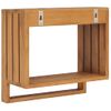 Toallero De Pared De Teca Maciza 35x20x35 Cm Vidaxl