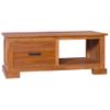 Mueble Para Tv De Madera De Teca Maciza 90x50x37 Cm Vidaxl